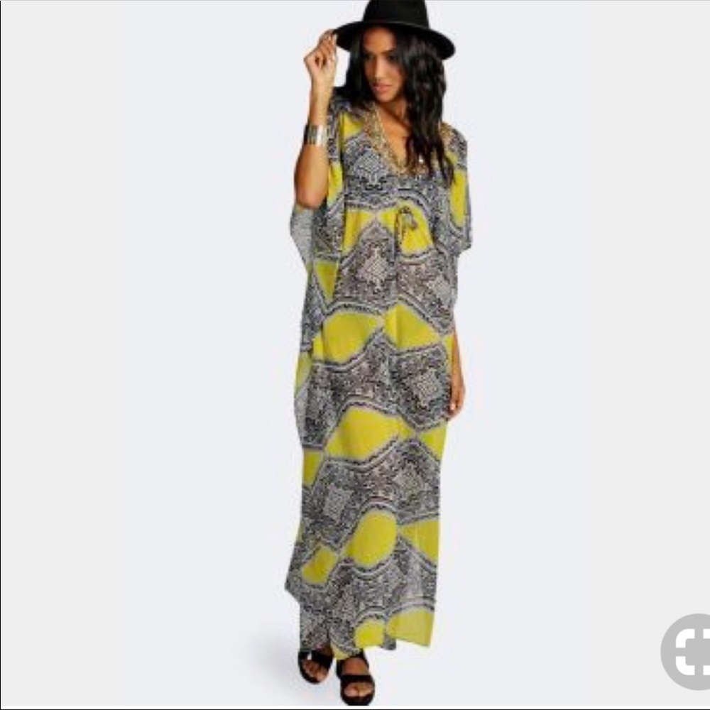 Betty Beaded Kaftan Maxi Dress